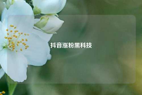 抖音涨粉黑科技  第1张