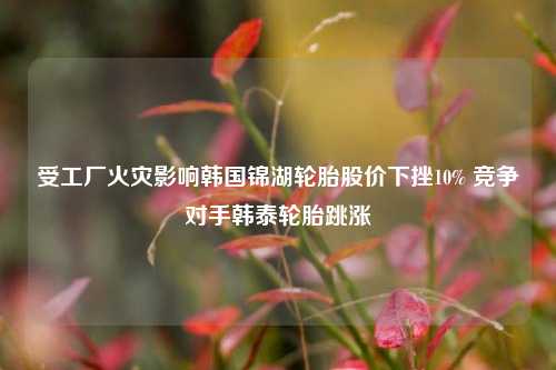 受工厂火灾影响韩国锦湖轮胎股价下挫10% 竞争对手韩泰轮胎跳涨  第1张